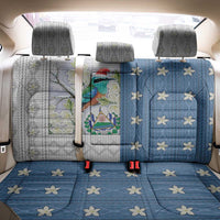 El Salvador Torogoz Christmas Back Car Seat Cover With Wool Effect Patterns - Wonder Print Shop