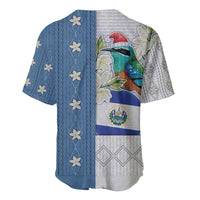 El Salvador Torogoz Christmas Baseball Jersey With Wool Effect Patterns - Wonder Print Shop