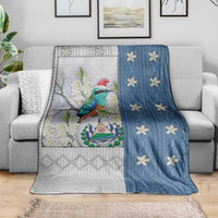 El Salvador Torogoz Christmas Blanket With Wool Effect Patterns - Wonder Print Shop