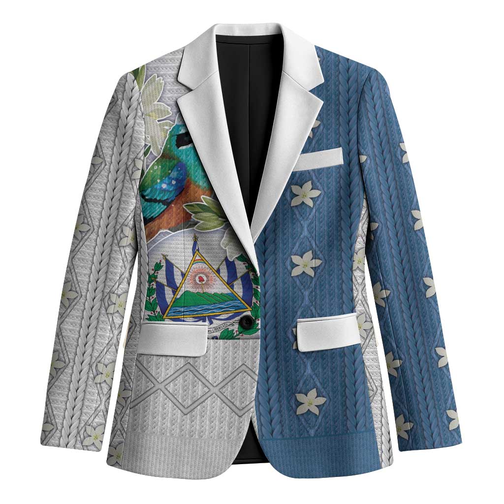 El Salvador Torogoz Christmas Blazer With Wool Effect Patterns - Wonder Print Shop