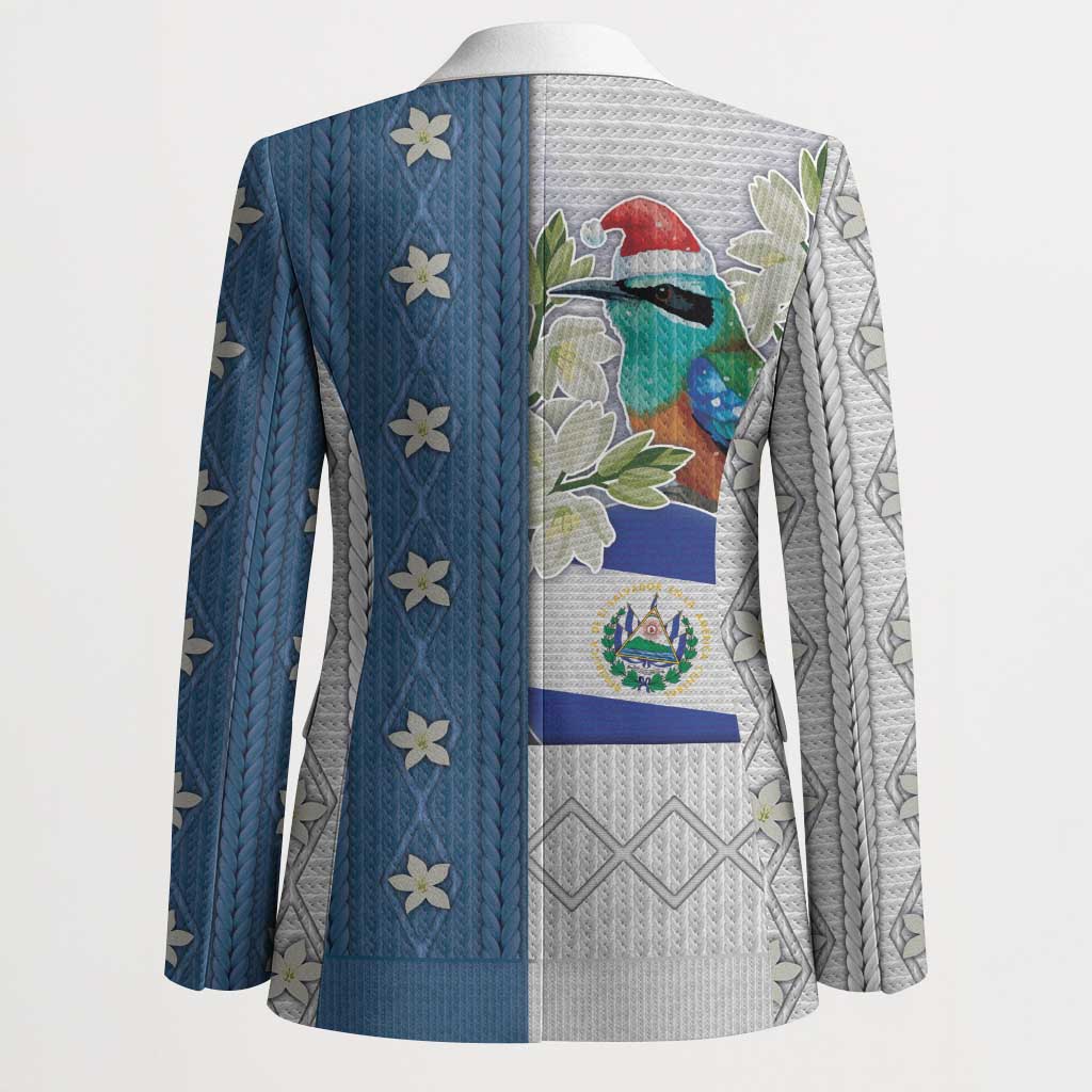 El Salvador Torogoz Christmas Blazer With Wool Effect Patterns - Wonder Print Shop