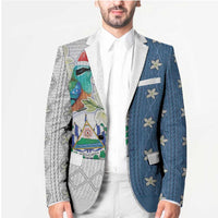 El Salvador Torogoz Christmas Blazer With Wool Effect Patterns - Wonder Print Shop