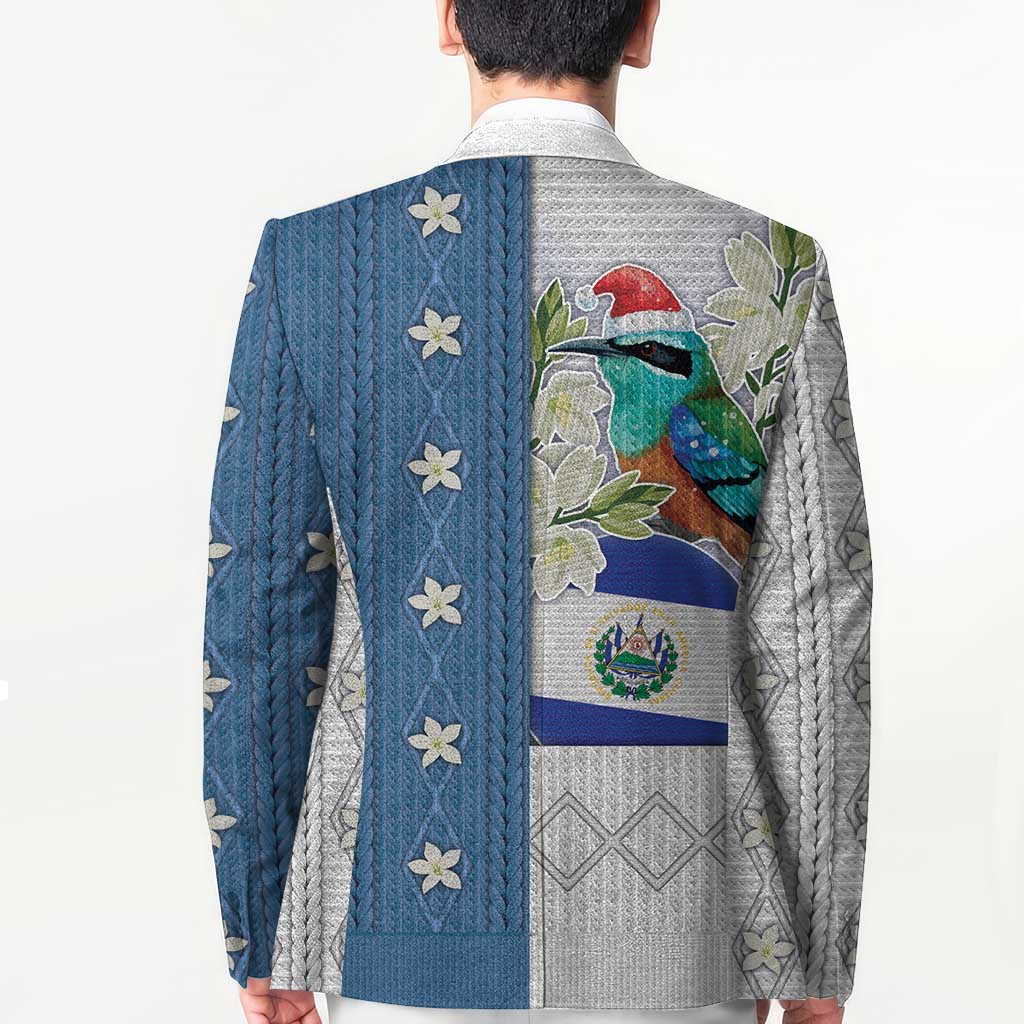 El Salvador Torogoz Christmas Blazer With Wool Effect Patterns - Wonder Print Shop