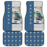El Salvador Torogoz Christmas Car Mats With Wool Effect Patterns - Wonder Print Shop