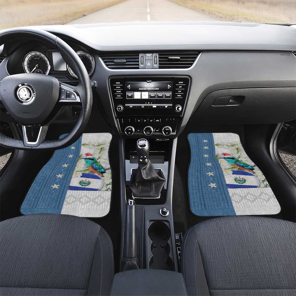 El Salvador Torogoz Christmas Car Mats With Wool Effect Patterns - Wonder Print Shop