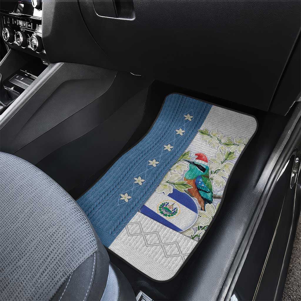 El Salvador Torogoz Christmas Car Mats With Wool Effect Patterns - Wonder Print Shop