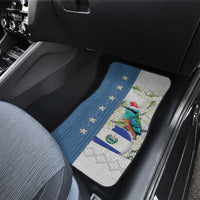 El Salvador Torogoz Christmas Car Mats With Wool Effect Patterns - Wonder Print Shop