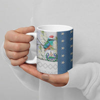 El Salvador Torogoz Christmas Ceramic Mug With Wool Effect Patterns - Wonder Print Shop