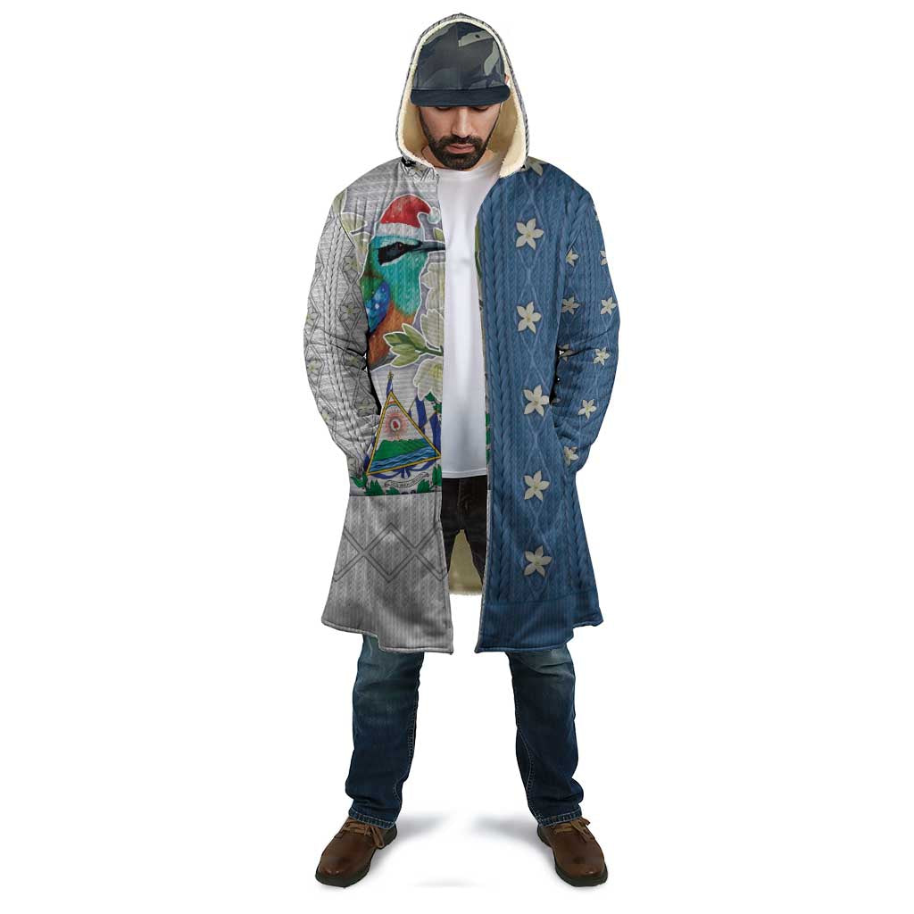 El Salvador Torogoz Christmas Cloak With Wool Effect Patterns - Wonder Print Shop