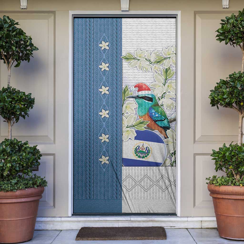 El Salvador Torogoz Christmas Door Cover With Wool Effect Patterns - Wonder Print Shop