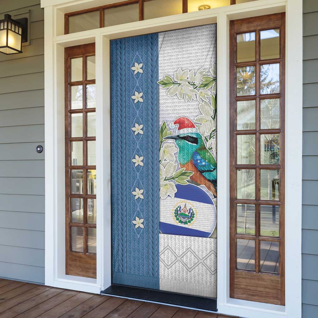 El Salvador Torogoz Christmas Door Cover With Wool Effect Patterns - Wonder Print Shop