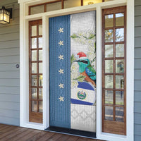 El Salvador Torogoz Christmas Door Cover With Wool Effect Patterns - Wonder Print Shop