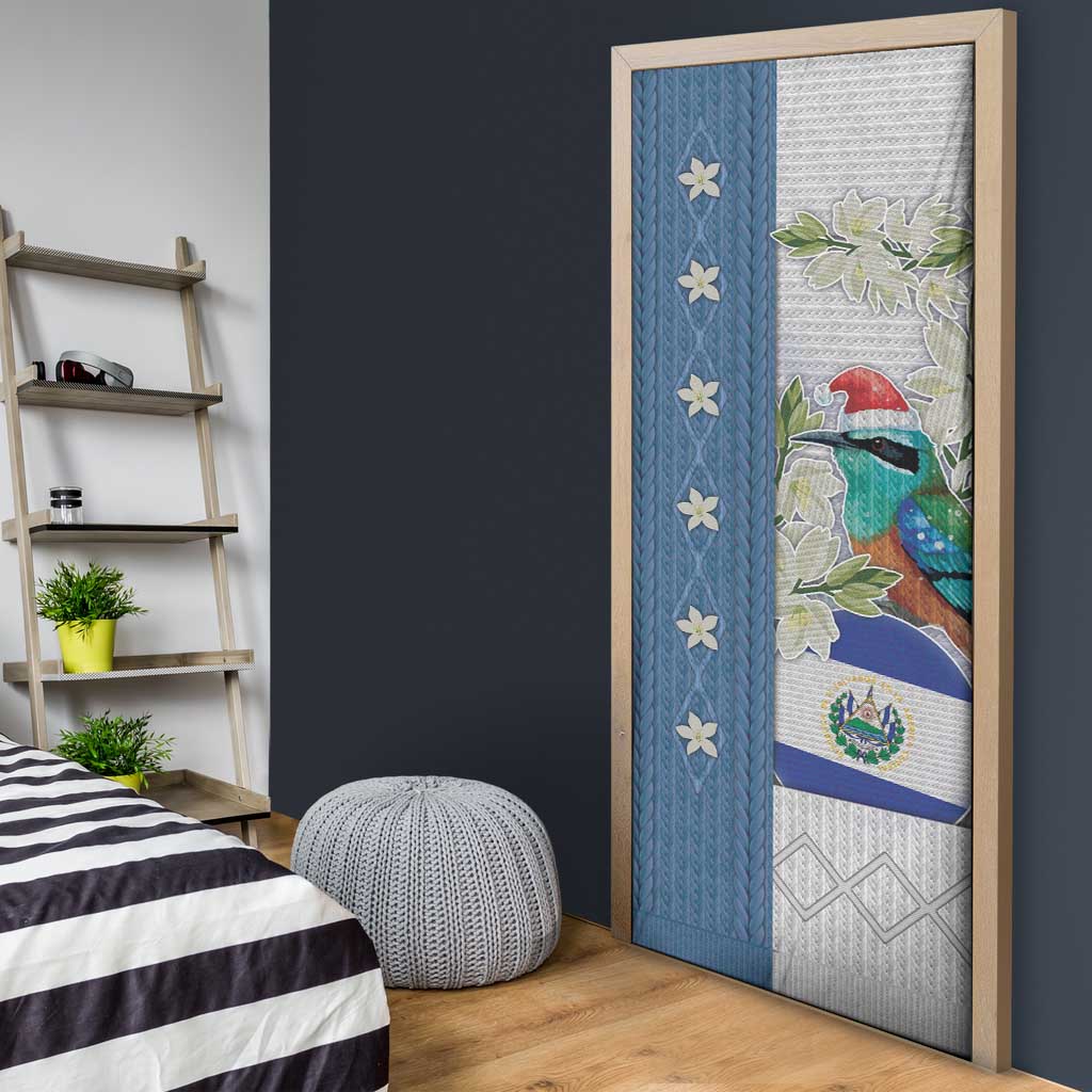 El Salvador Torogoz Christmas Door Cover With Wool Effect Patterns - Wonder Print Shop