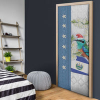 El Salvador Torogoz Christmas Door Cover With Wool Effect Patterns - Wonder Print Shop