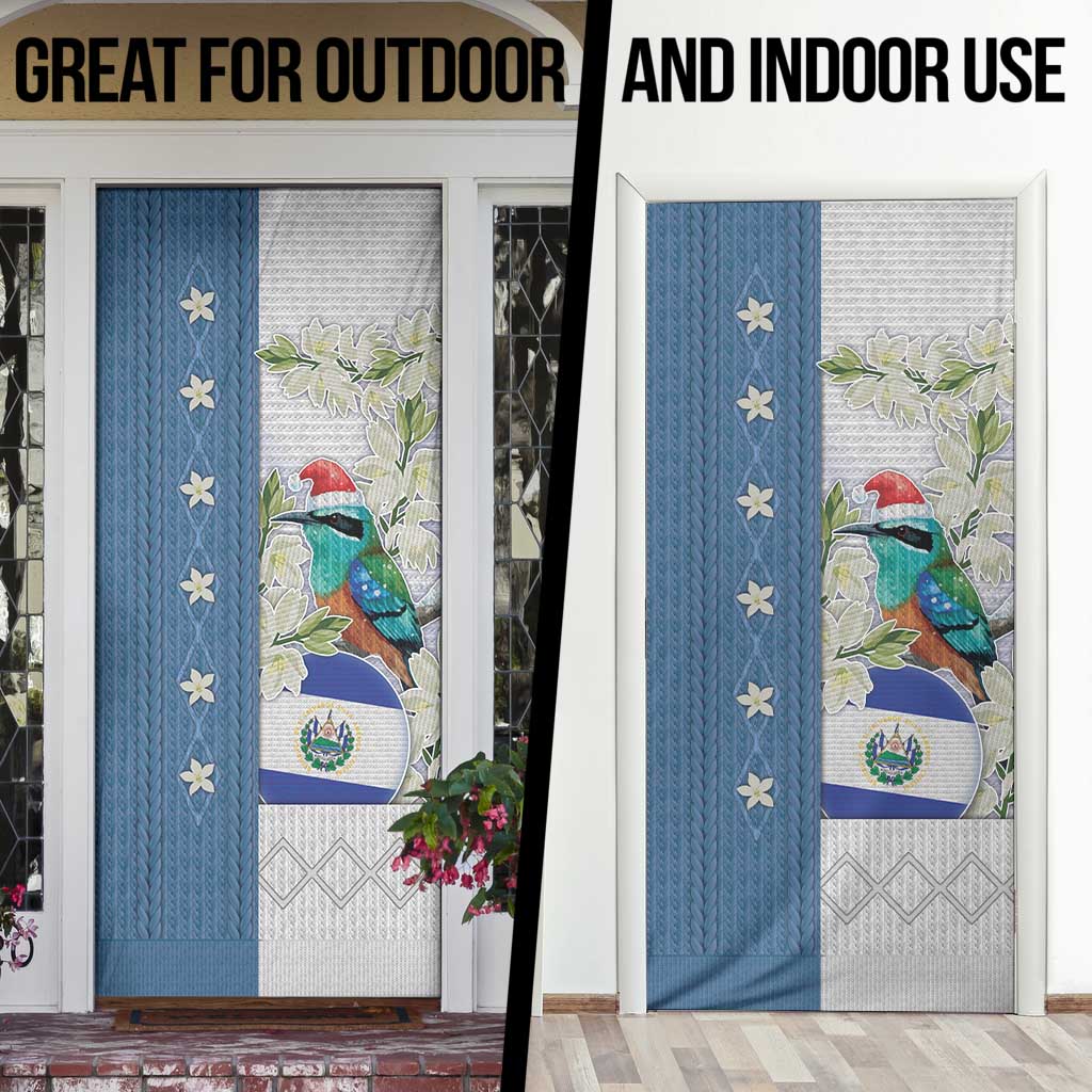 El Salvador Torogoz Christmas Door Cover With Wool Effect Patterns - Wonder Print Shop