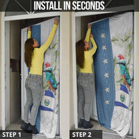 El Salvador Torogoz Christmas Door Cover With Wool Effect Patterns - Wonder Print Shop