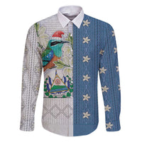 El Salvador Torogoz Christmas Family Matching Puletasi and Hawaiian Shirt With Wool Effect Patterns - Wonder Print Shop