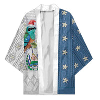 El Salvador Torogoz Christmas Kimono With Wool Effect Patterns - Wonder Print Shop