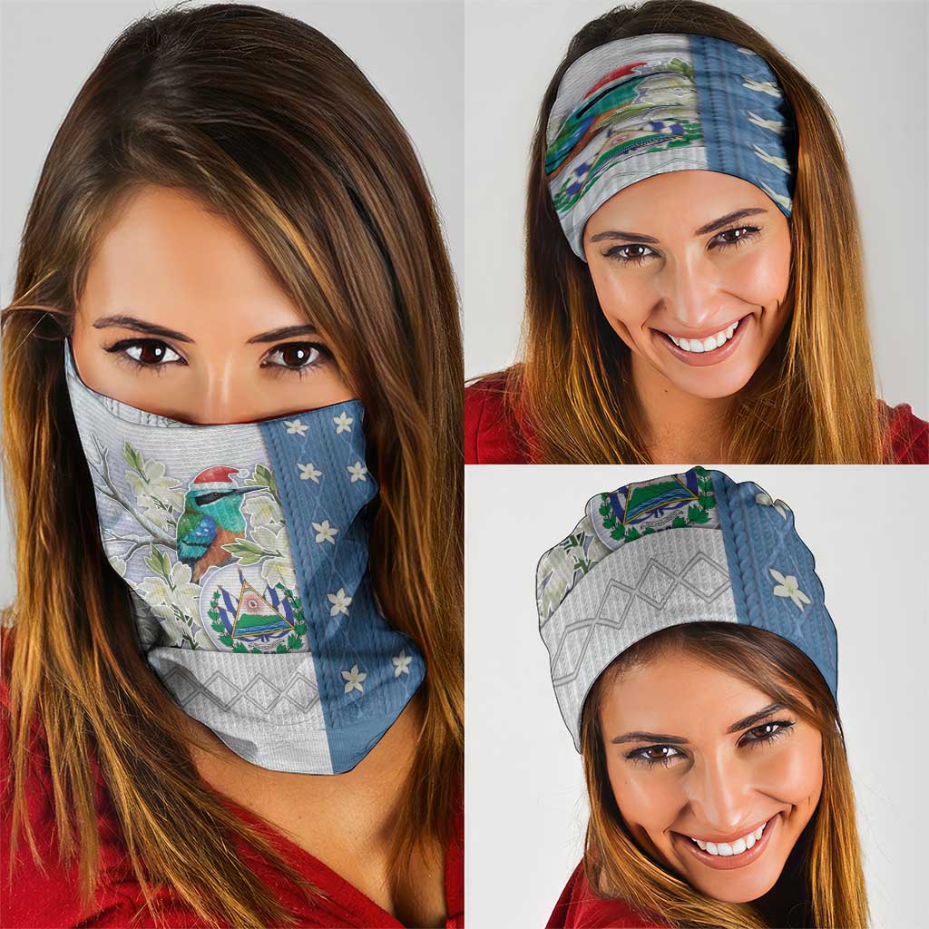 El Salvador Torogoz Christmas Neck Gaiter With Wool Effect Patterns - Wonder Print Shop