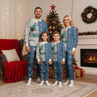 El Salvador Torogoz Christmas Pajama Set With Wool Effect Patterns - Wonder Print Shop