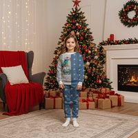 El Salvador Torogoz Christmas Pajama Set With Wool Effect Patterns - Wonder Print Shop