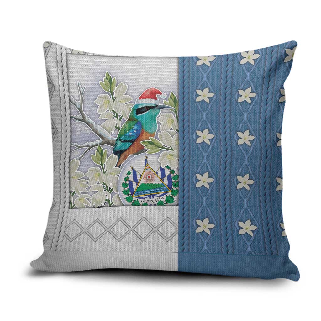 El Salvador Torogoz Christmas Pillow Cover With Wool Effect Patterns - Wonder Print Shop