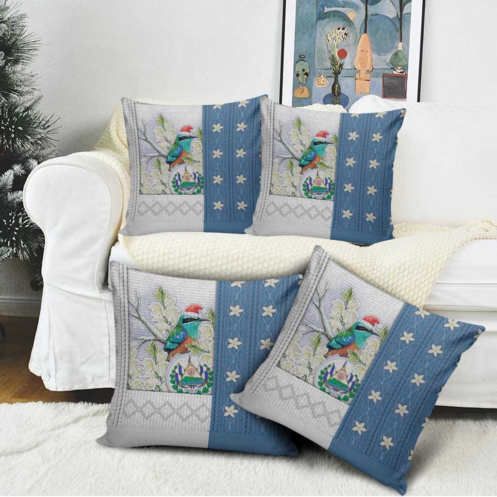 El Salvador Torogoz Christmas Pillow Cover With Wool Effect Patterns - Wonder Print Shop
