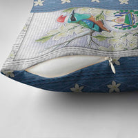 El Salvador Torogoz Christmas Pillow Cover With Wool Effect Patterns - Wonder Print Shop