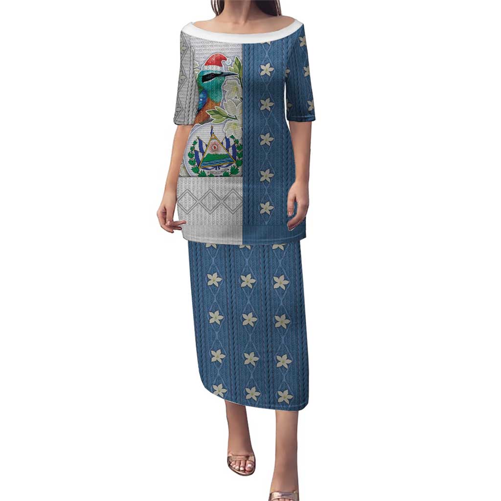 El Salvador Torogoz Christmas Puletasi With Wool Effect Patterns - Wonder Print Shop