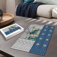 El Salvador Torogoz Christmas Puzzle With Wool Effect Patterns - Wonder Print Shop