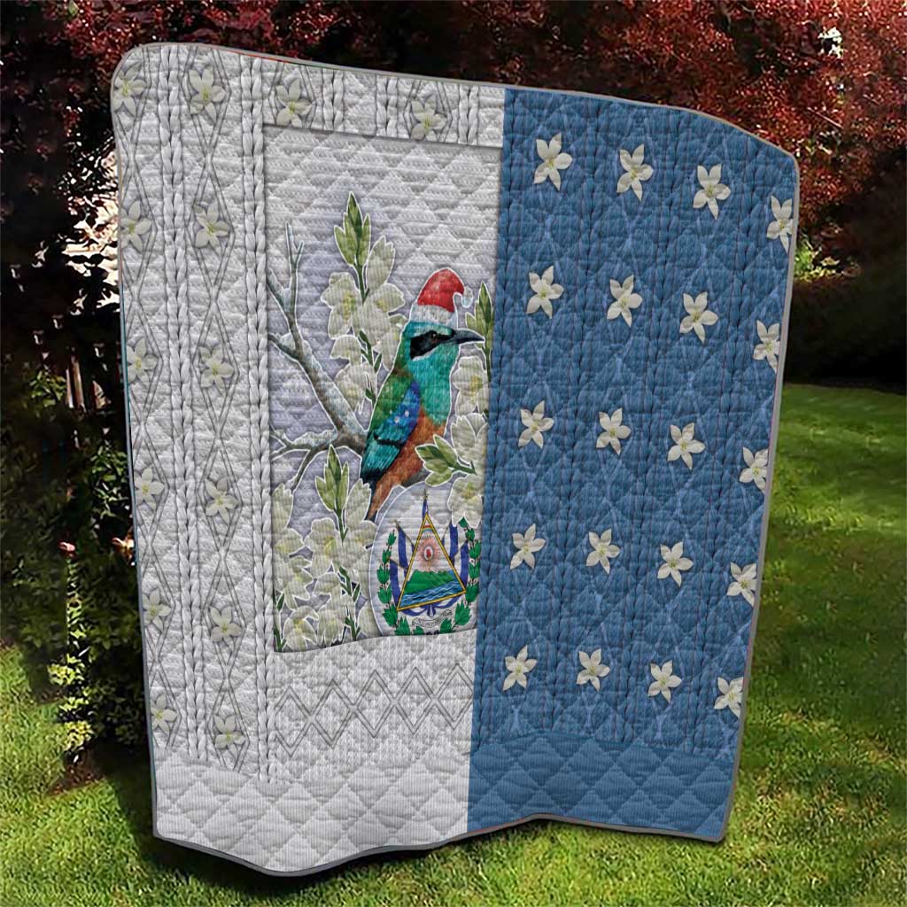 El Salvador Torogoz Christmas Quilt With Wool Effect Patterns - Wonder Print Shop