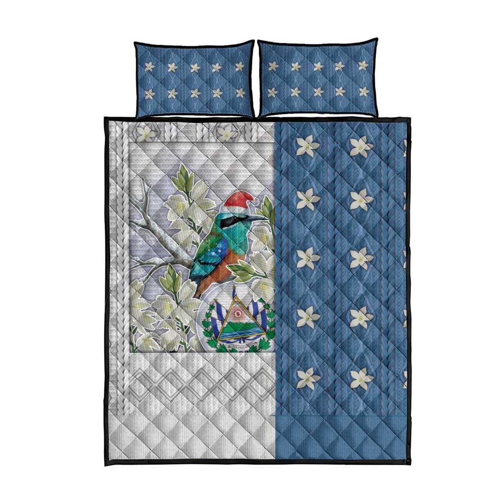 El Salvador Torogoz Christmas Quilt Bed Set With Wool Effect Patterns - Wonder Print Shop