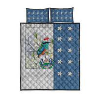 El Salvador Torogoz Christmas Quilt Bed Set With Wool Effect Patterns - Wonder Print Shop