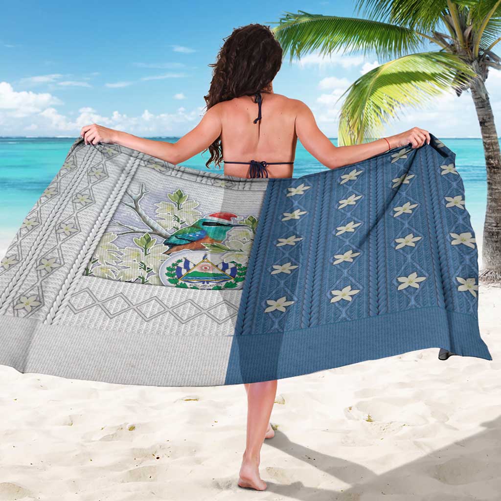 El Salvador Torogoz Christmas Sarong With Wool Effect Patterns - Wonder Print Shop