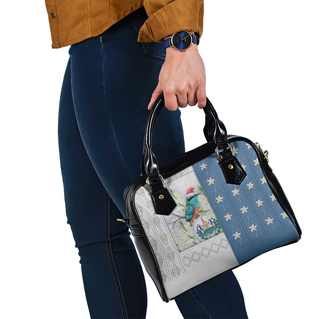 El Salvador Torogoz Christmas Shoulder Handbag With Wool Effect Patterns - Wonder Print Shop