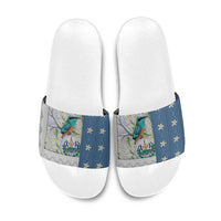 El Salvador Torogoz Christmas Slide Sandals With Wool Effect Patterns - Wonder Print Shop