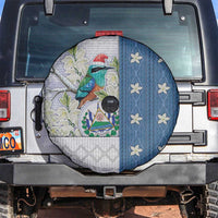El Salvador Torogoz Christmas Spare Tire Cover With Wool Effect Patterns - Wonder Print Shop