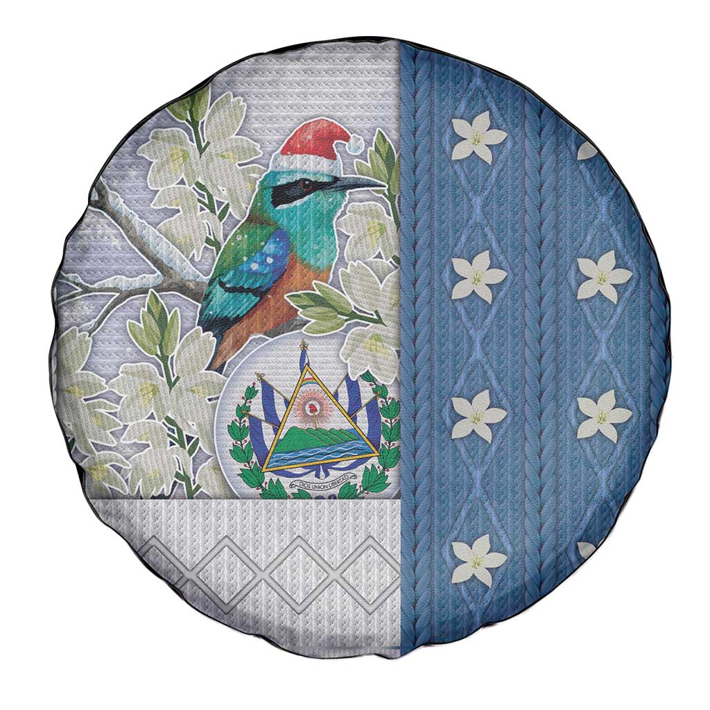 El Salvador Torogoz Christmas Spare Tire Cover With Wool Effect Patterns - Wonder Print Shop