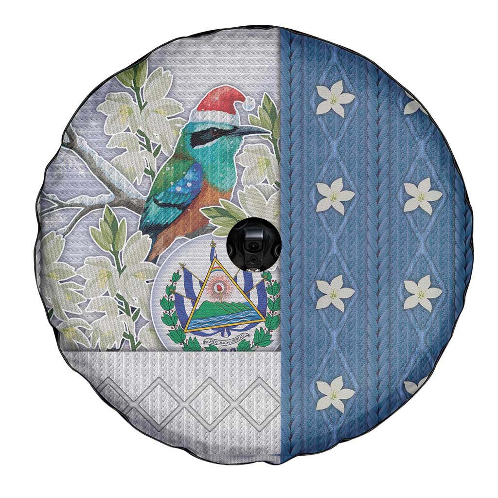 El Salvador Torogoz Christmas Spare Tire Cover With Wool Effect Patterns - Wonder Print Shop