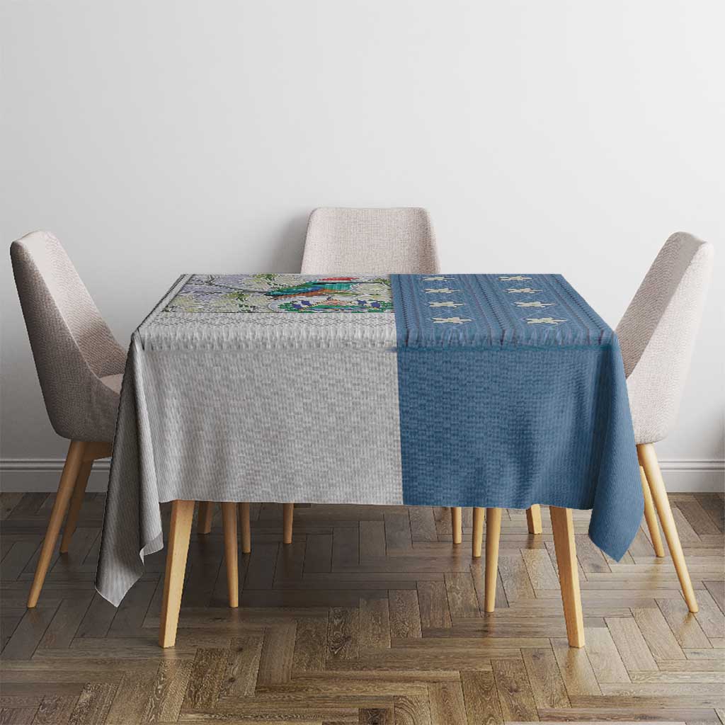 El Salvador Torogoz Christmas Tablecloth With Wool Effect Patterns - Wonder Print Shop