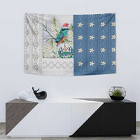 El Salvador Torogoz Christmas Tapestry With Wool Effect Patterns - Wonder Print Shop