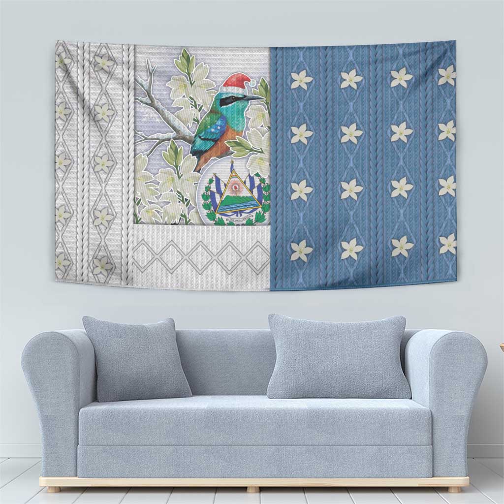 El Salvador Torogoz Christmas Tapestry With Wool Effect Patterns - Wonder Print Shop