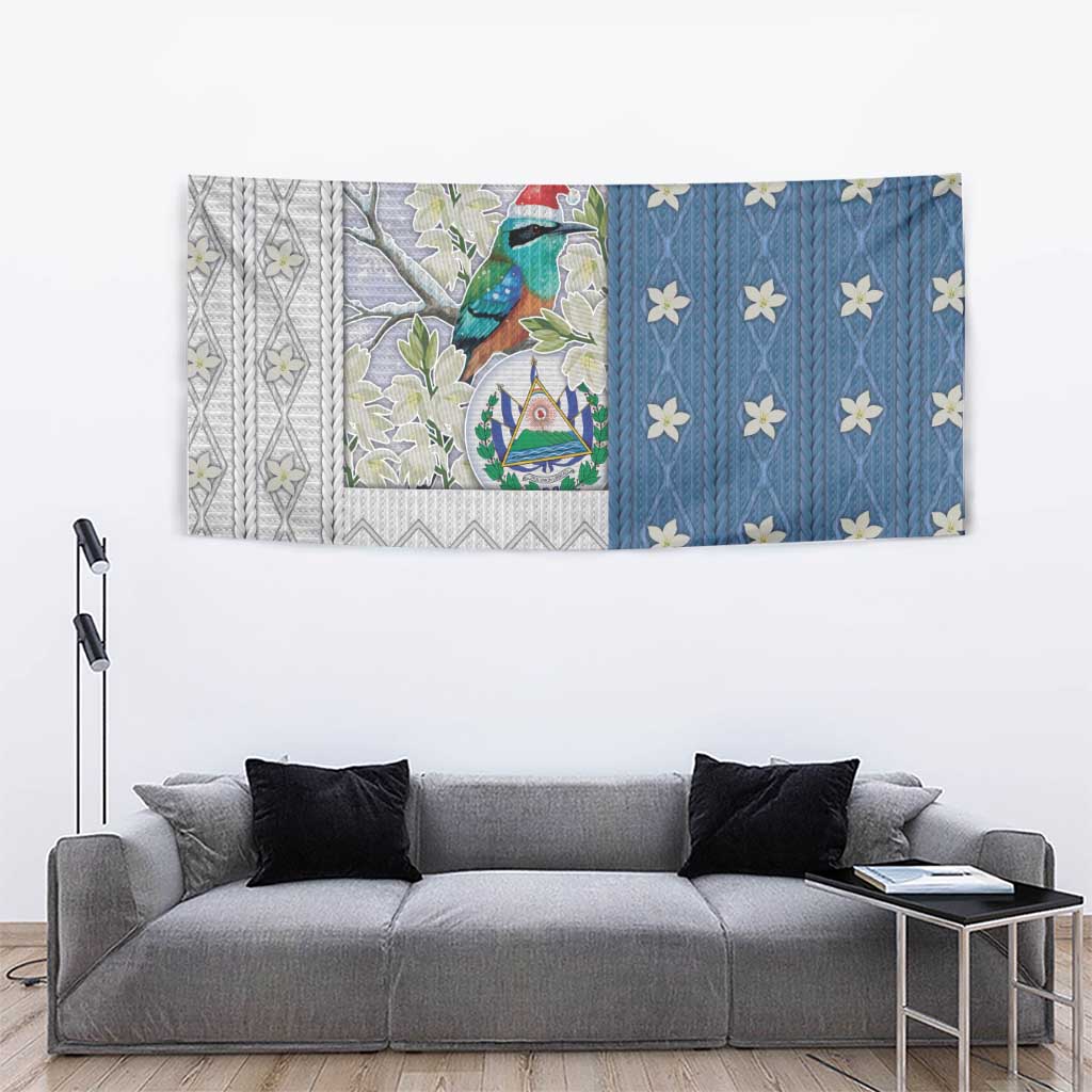 El Salvador Torogoz Christmas Tapestry With Wool Effect Patterns - Wonder Print Shop