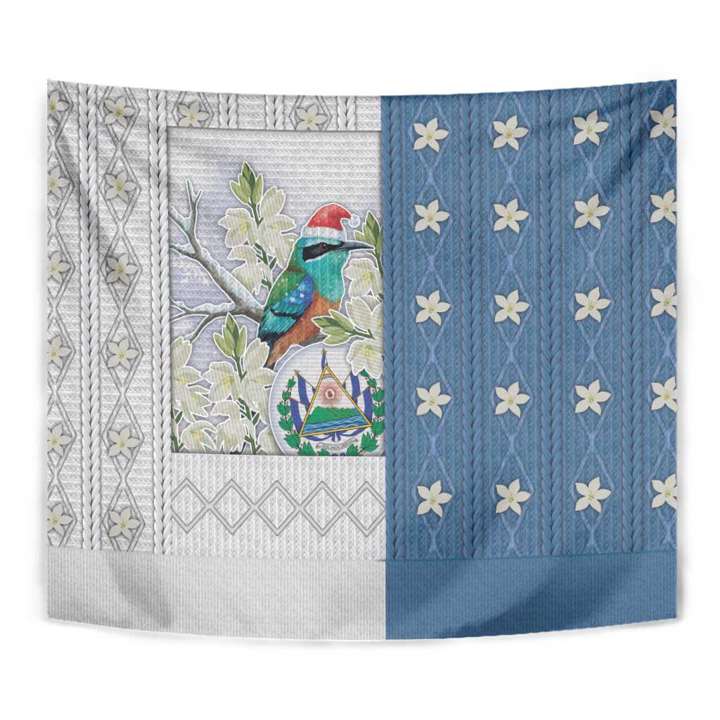 El Salvador Torogoz Christmas Tapestry With Wool Effect Patterns - Wonder Print Shop