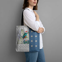 El Salvador Torogoz Christmas Tote Bag With Wool Effect Patterns - Wonder Print Shop