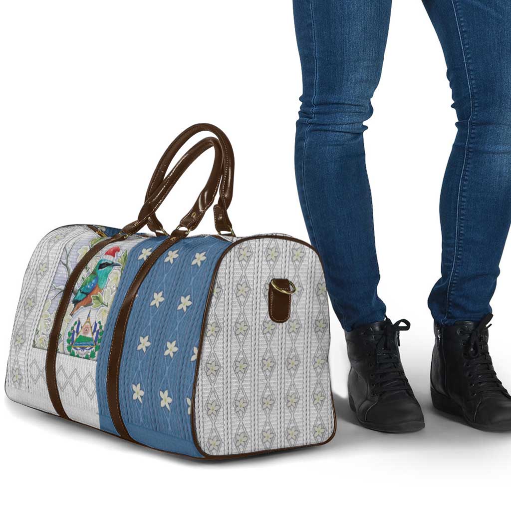 El Salvador Torogoz Christmas Travel Bag With Wool Effect Patterns - Wonder Print Shop