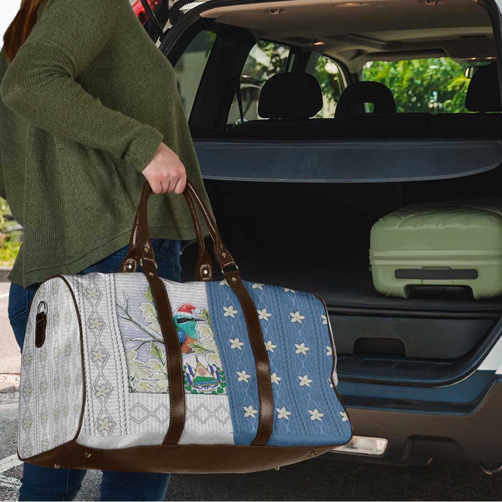El Salvador Torogoz Christmas Travel Bag With Wool Effect Patterns - Wonder Print Shop