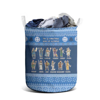 Greece Christmas Laundry Basket The Twelve Gods Of Olympus - Wonder Print Shop