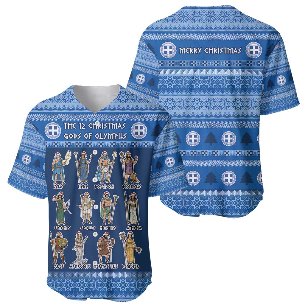 Greece Christmas Baseball Jersey The Twelve Gods Of Olympus - Wonder Print Shop