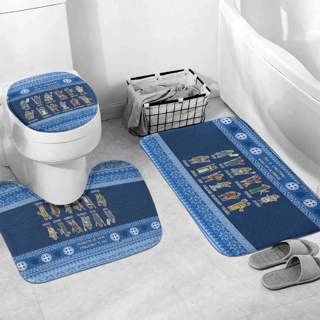 Greece Christmas Bathroom Set The Twelve Gods Of Olympus - Wonder Print Shop